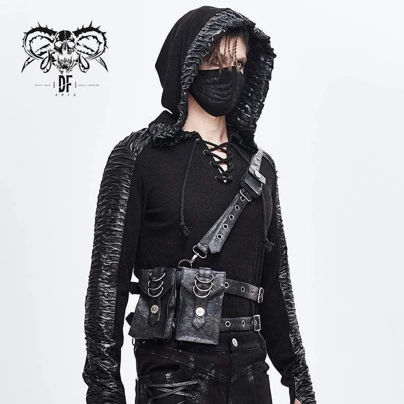 Men's Punk Eyelets Body Harnesses With Two Pockets