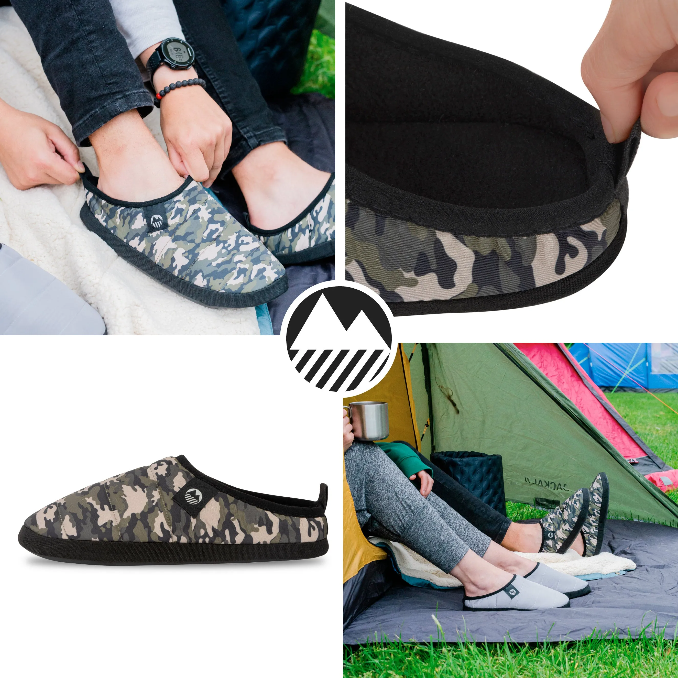 Men's Wolfa Ultra Warm Tent Slippers