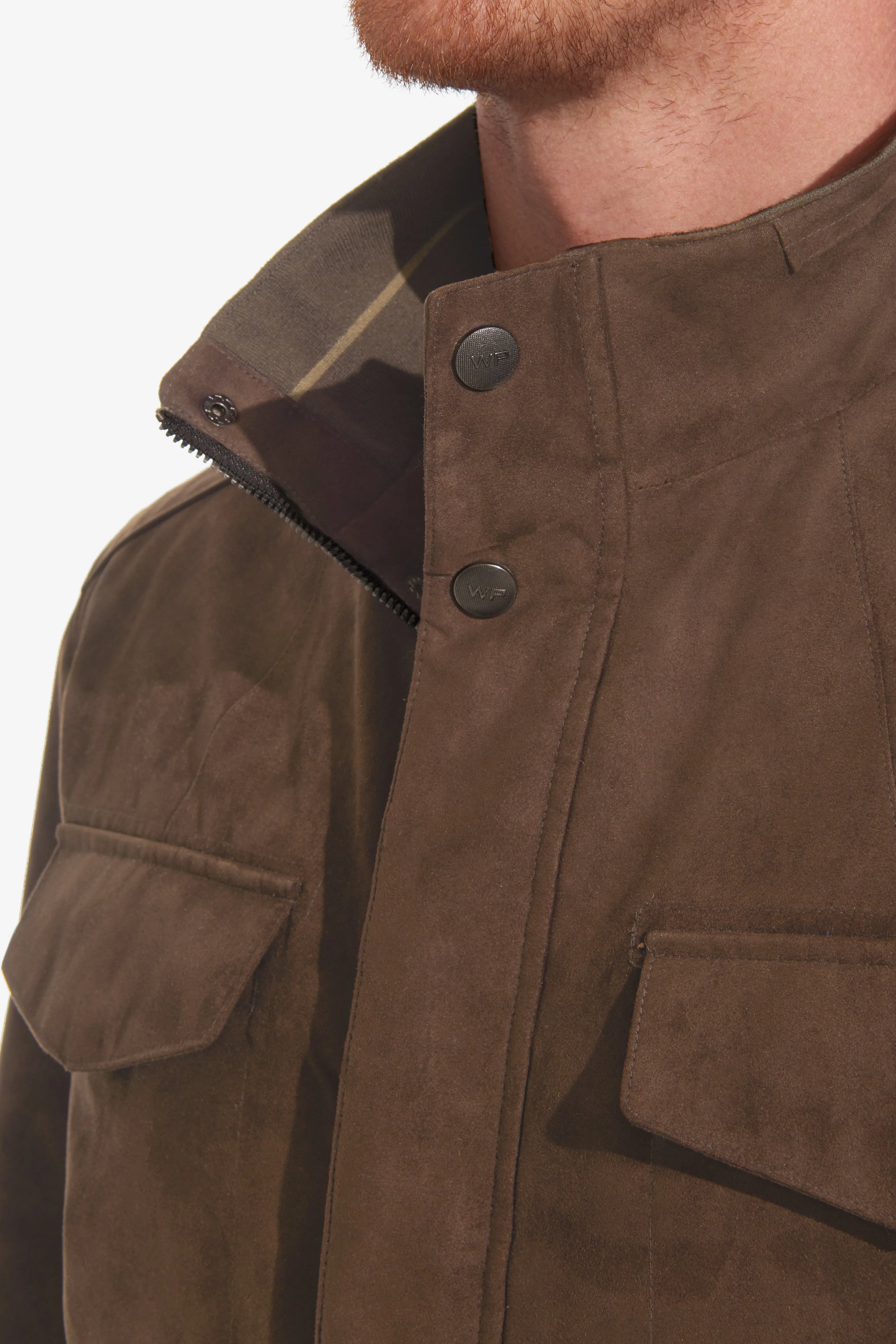 MICROSUEDE FIELD JACKET