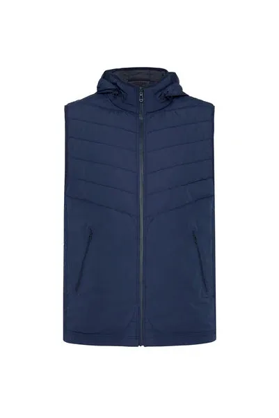 M.J. Bale Castello Reversible Gilet/Vest - Navy Grey