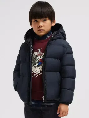 Moncler Enfant Boys Down Padded Mattan Jacket in Navy