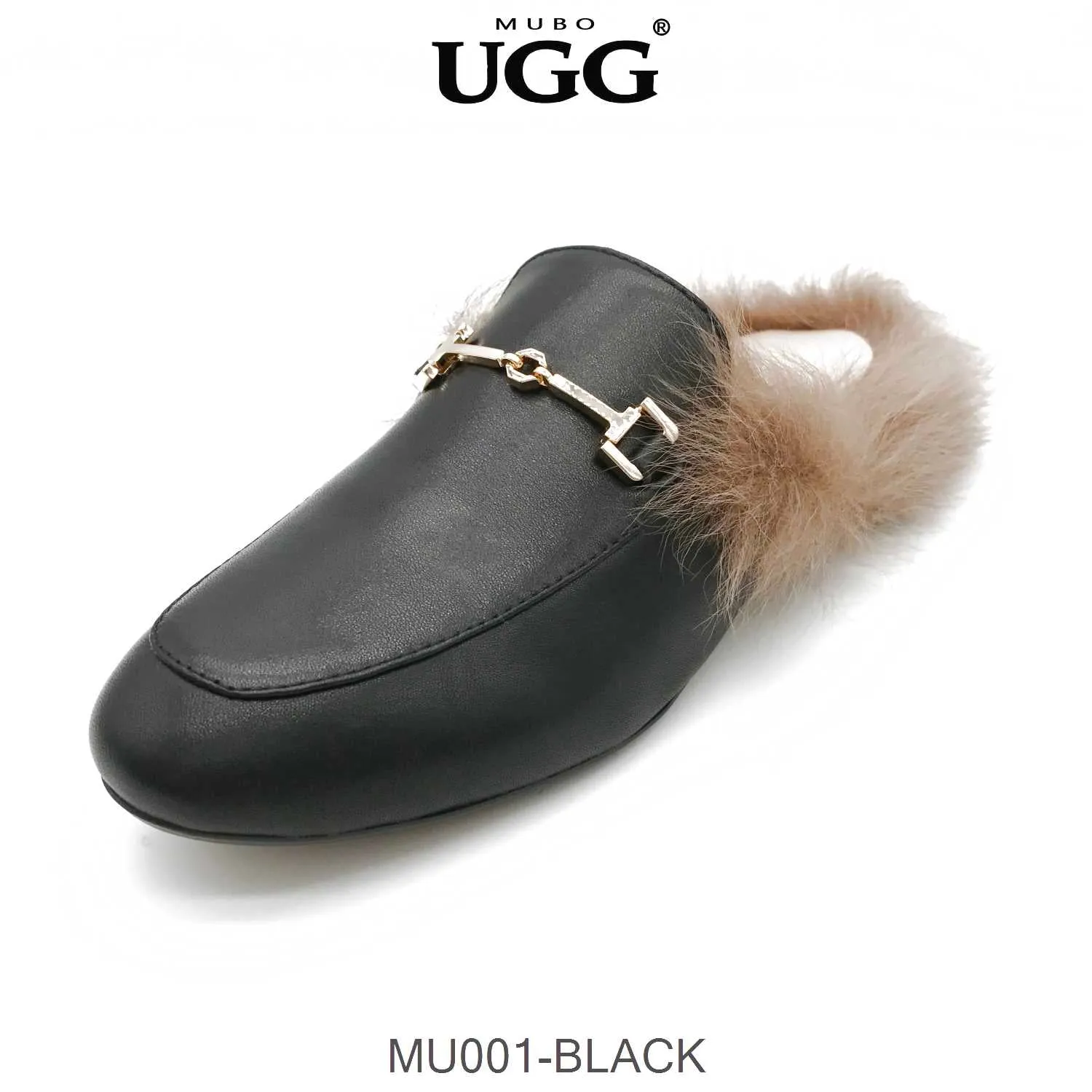 MUBO UGG LUCIA Women Leather Flat Slides