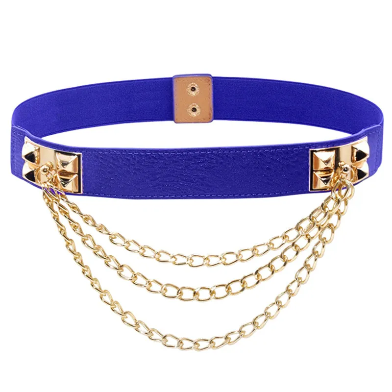 Multi-Layer Elastic Band Waist Belly Chain Belts