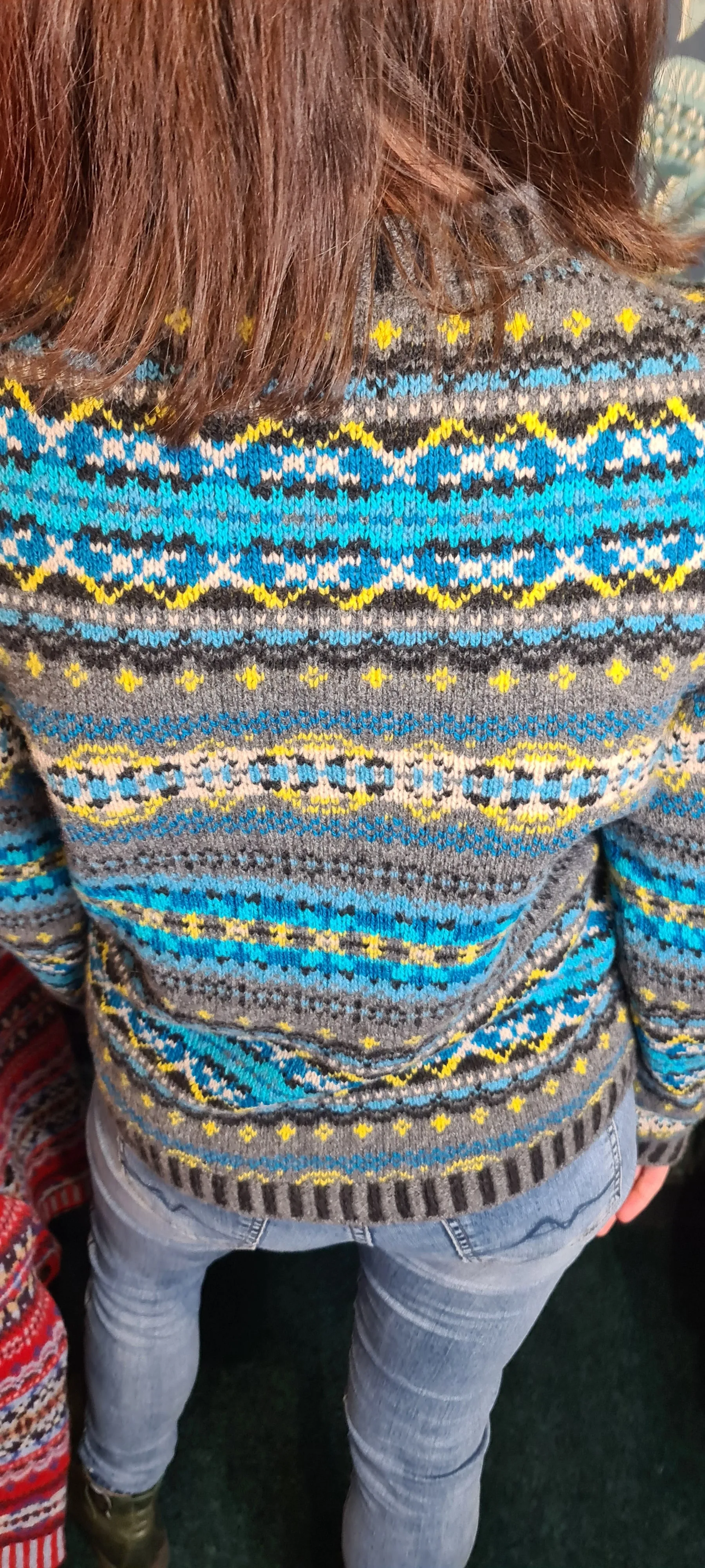 New Eribe Fairisle Kinross Sweater in Reflection P4218