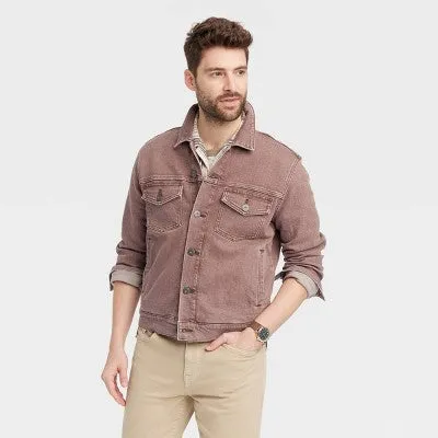 New - Men's Washed Denim Trucker Jacket - Goodfellow & Co