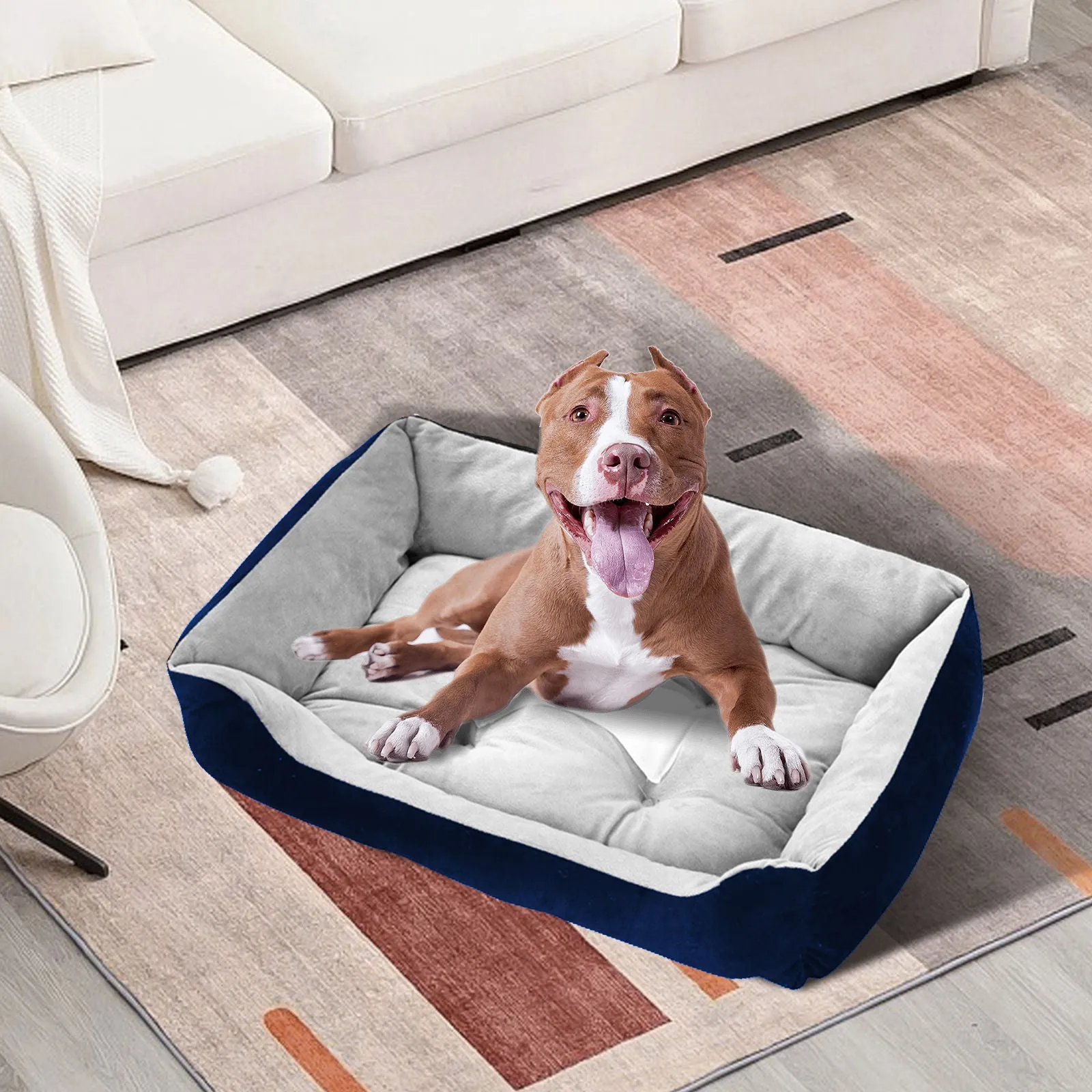 Non-Slip Warm Pet Bed for Cats and Dogs, Large - PawFriends