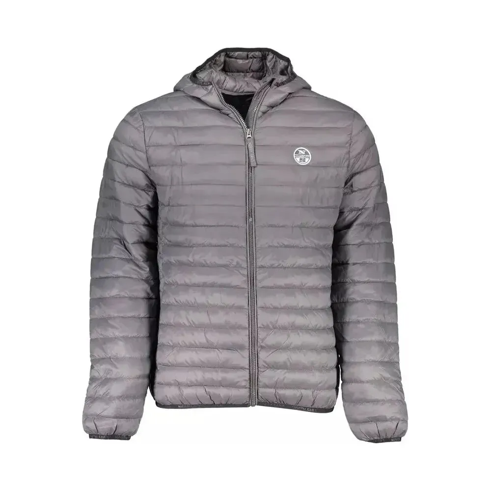 North Sails Gray Polyamide Men Jacket