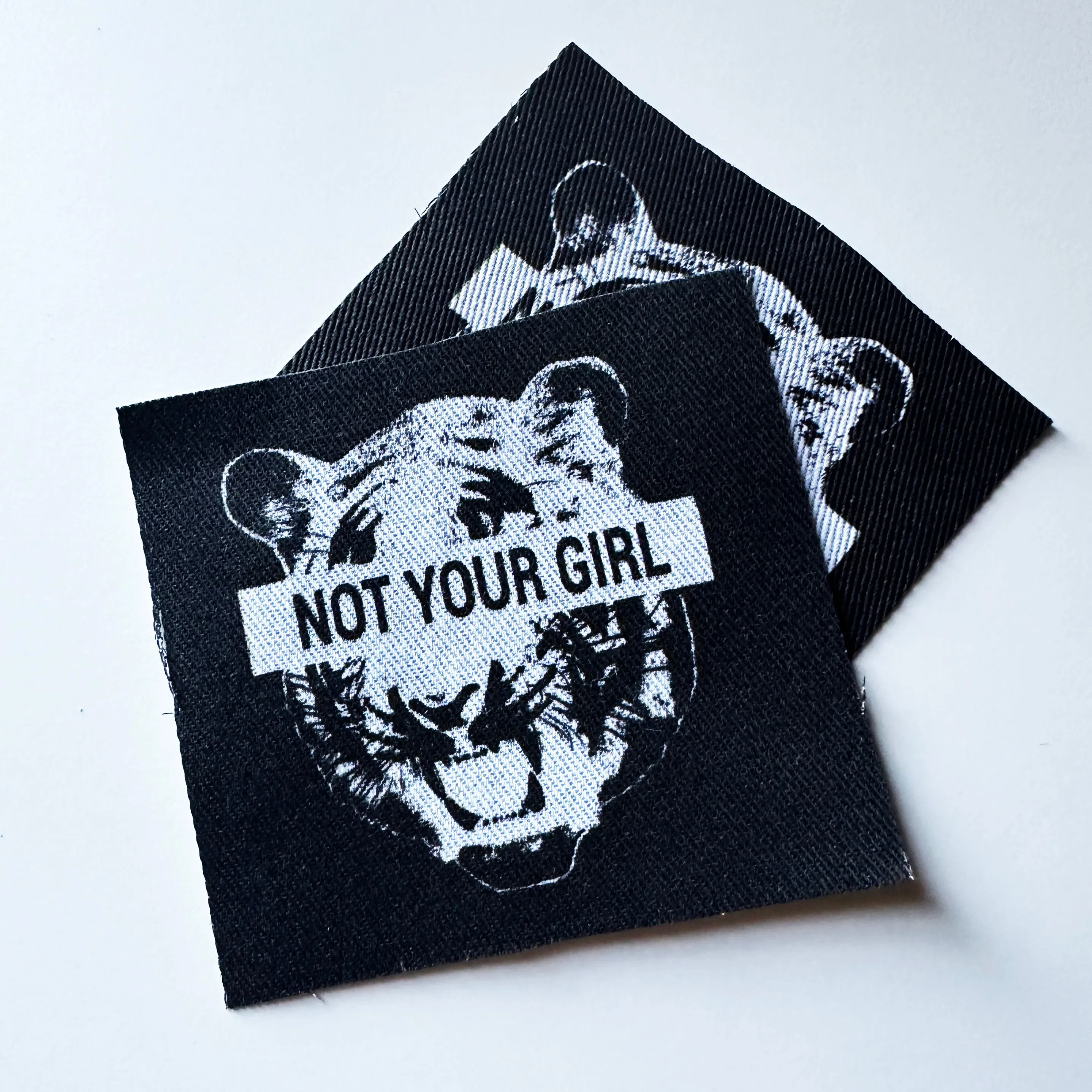 Not Your Girl Sew On Fabric Patch