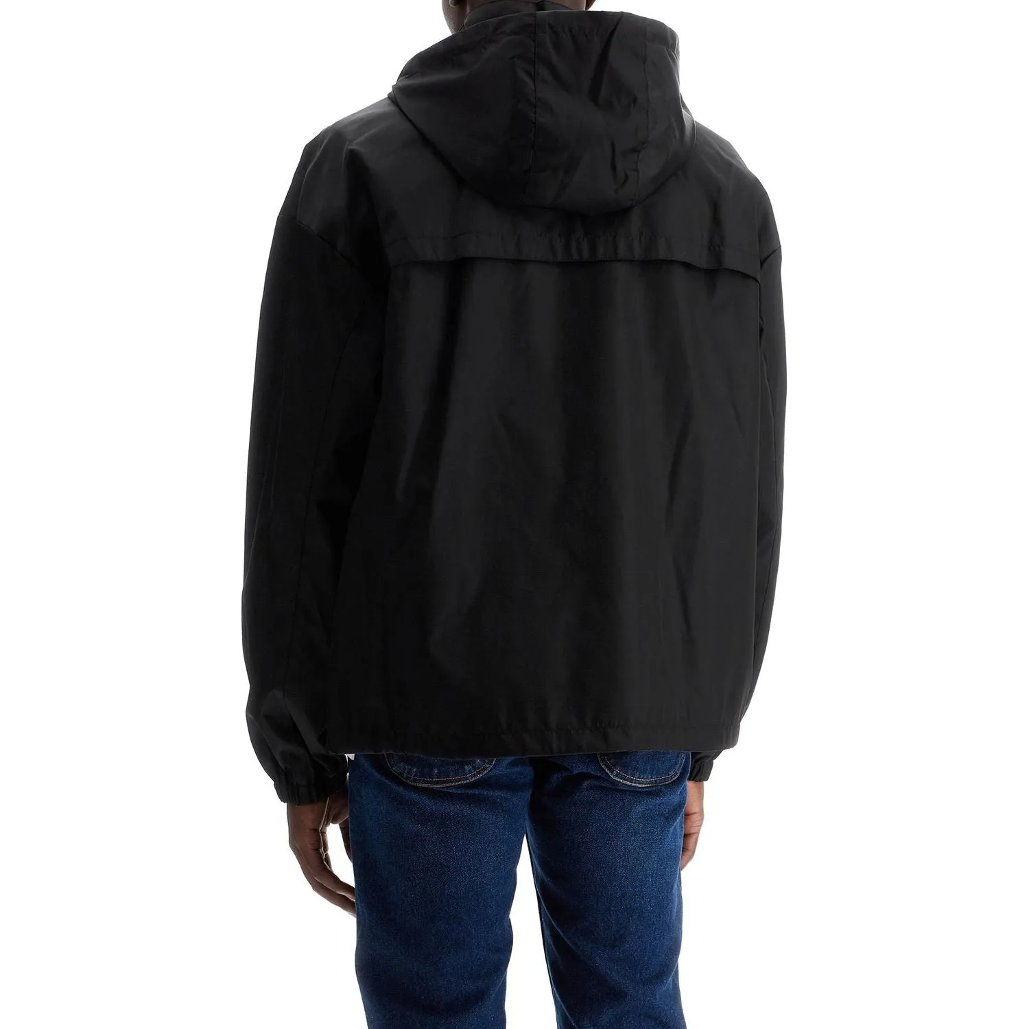 Off-White boxy windbreaker jacket with hood