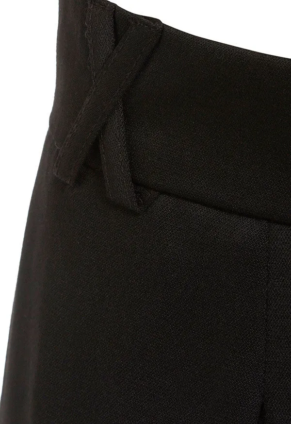 Outsider organic merino wool culotte trousers in black *Last pieces in sizes XS & L*