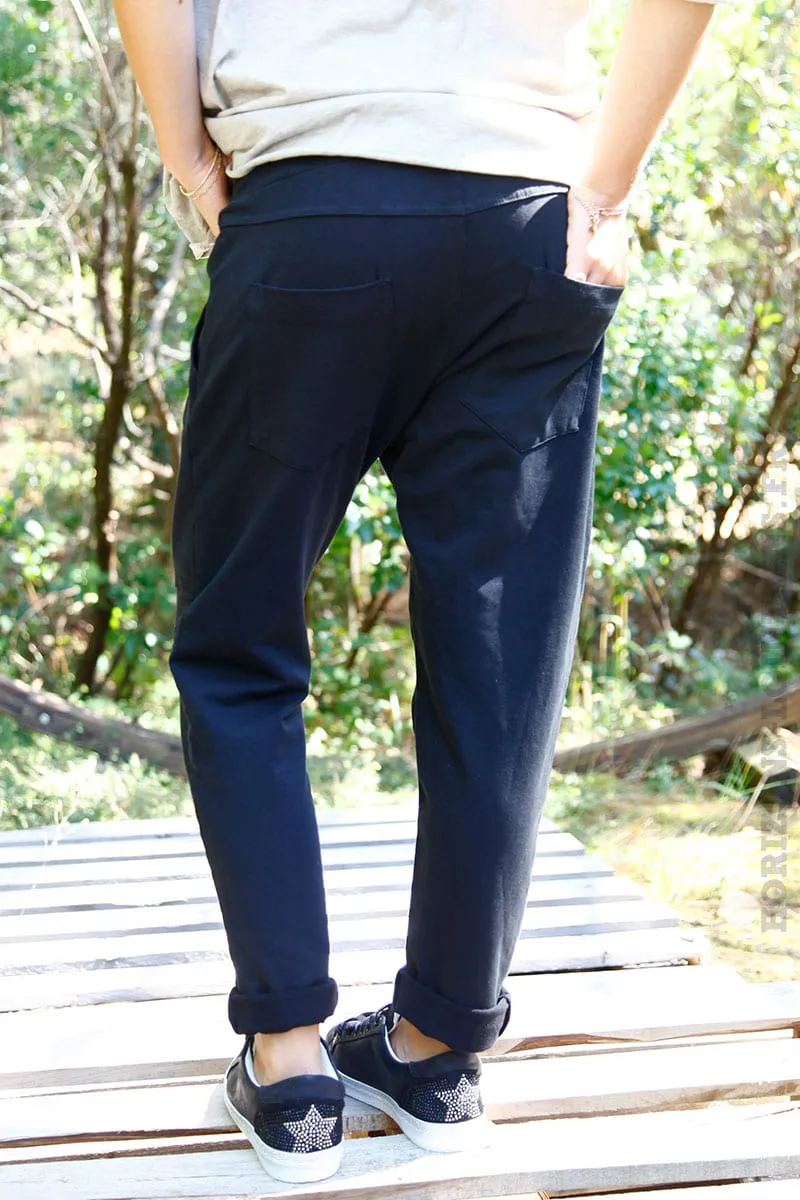 Pantalon de jogging urbain noir à poches