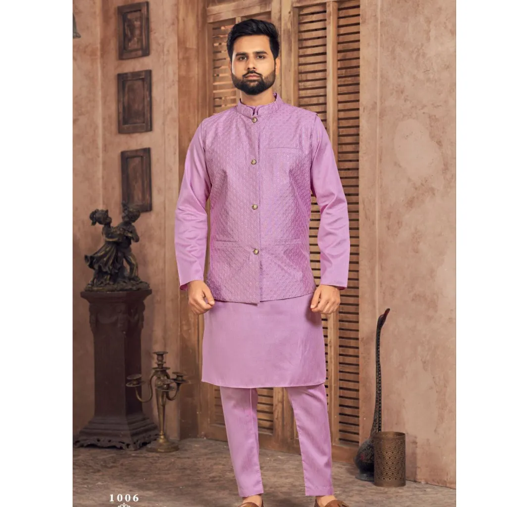 Party wear Men's Kurta Payjama Jacket