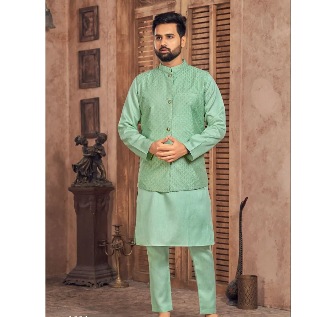 Party wear Men's Kurta Payjama Jacket