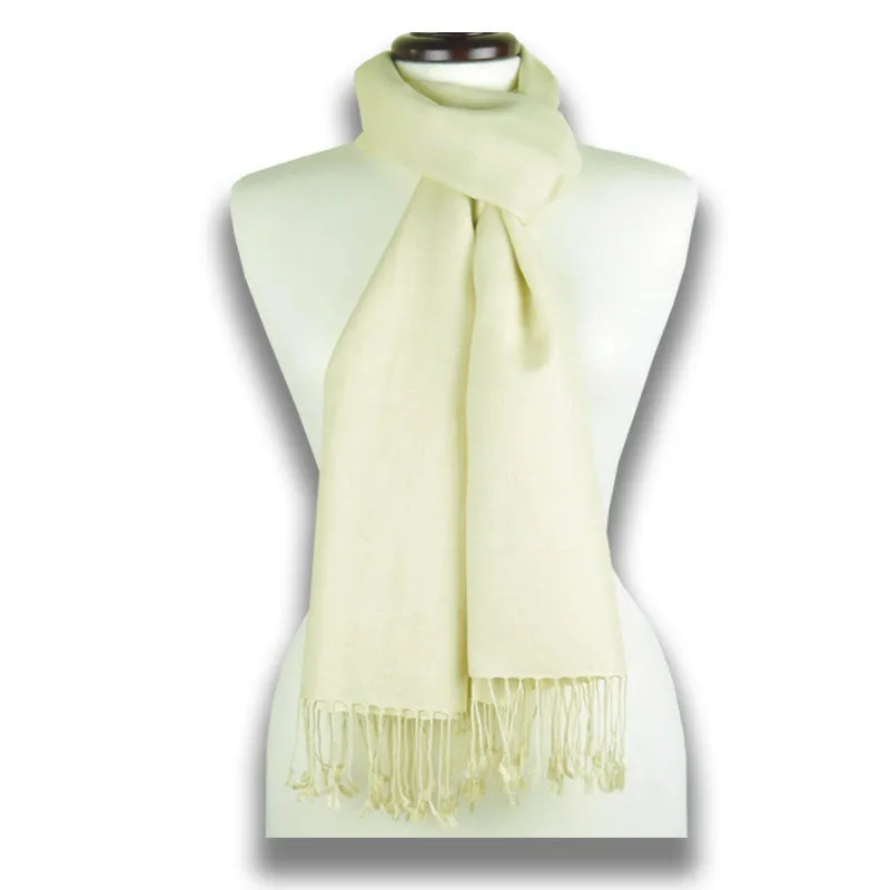 PASHMINA SCARF - Sand - 78x28"