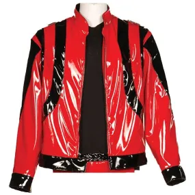 Patent Leather 80s Pop Singer Jacket