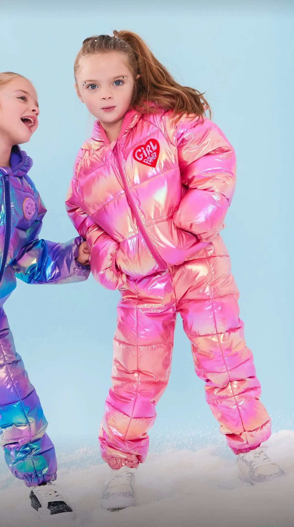 Pink Rainbow Metallic Snow Set