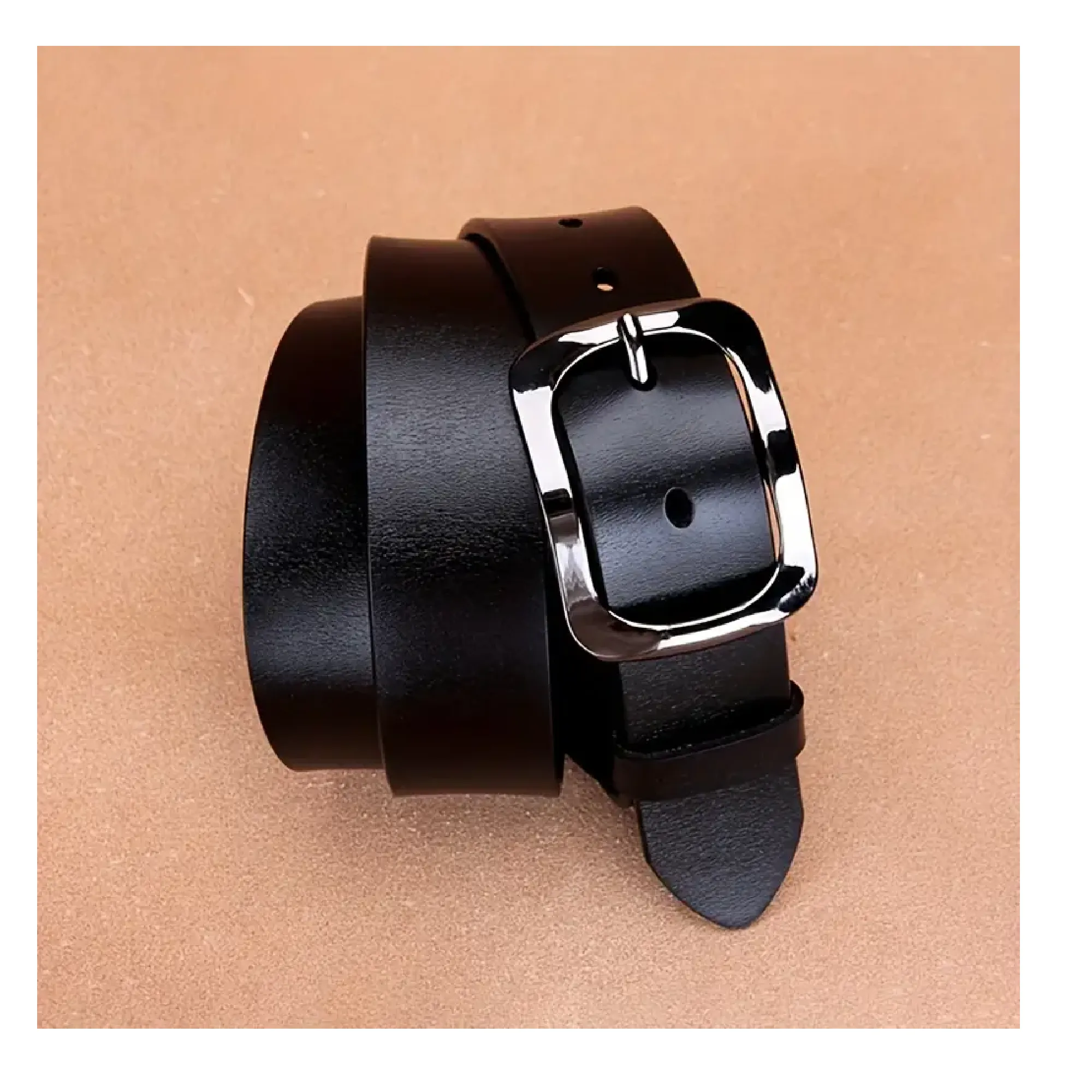 Plus Size Genuine Leather Belt Black Casual Belt Trend Unisex Jeans Pants Belt For Women Men