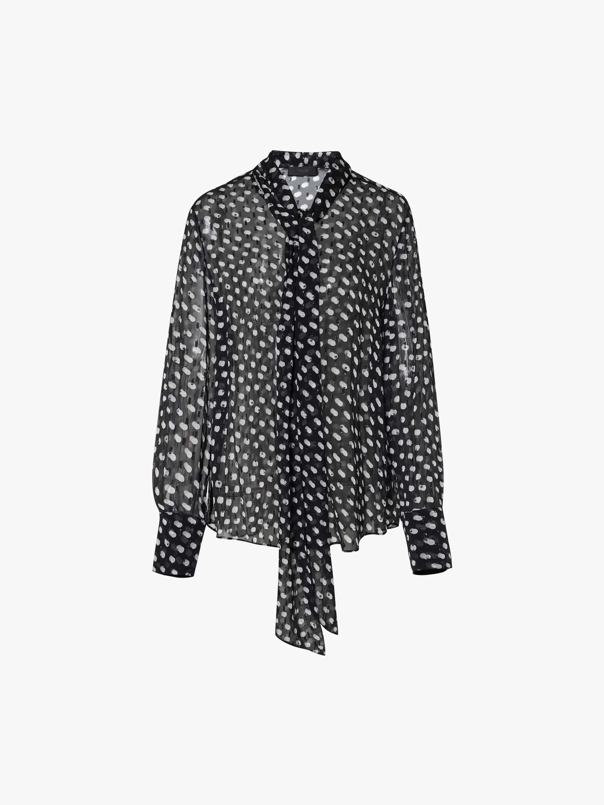 Polka Dot Silk Shirt