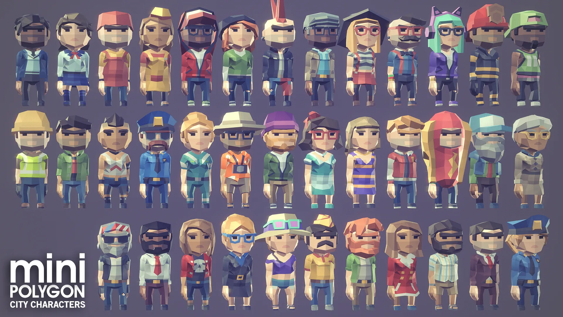 POLYGON MINI - City Characters Pack