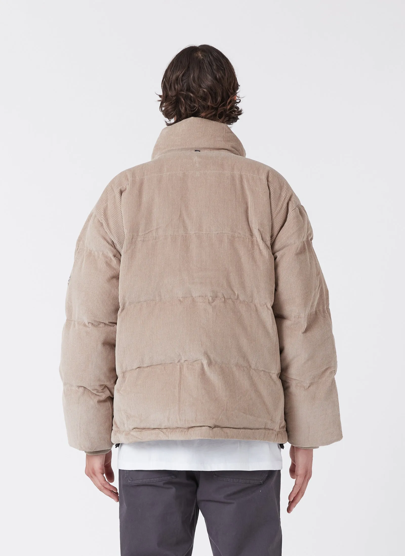 Porter Puffer Jacket Pebble Corduroy