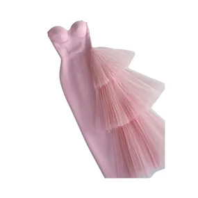 Pre Order:  Side Ruffles Tulle Tube Dress