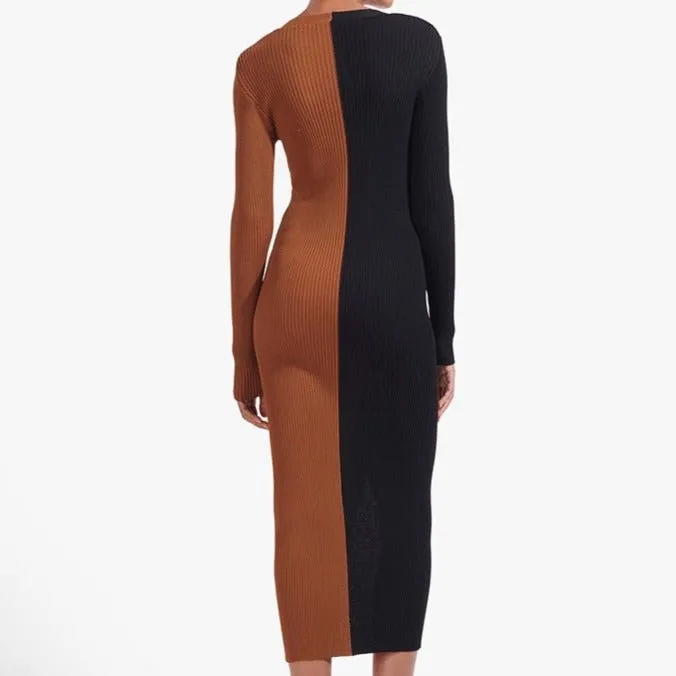 Pre Order:  Split Contrast Bodycon Dress