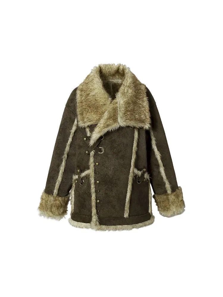 Punk Lazy Loose Fur Coat【s0000011220】