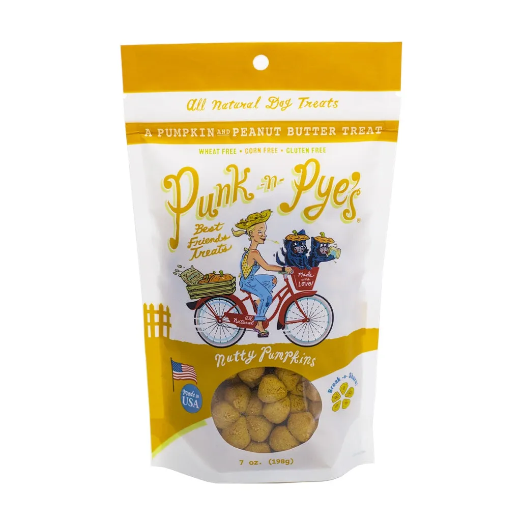 Punk n Pyes Nutty Pumpkin Dog Treats 7oz