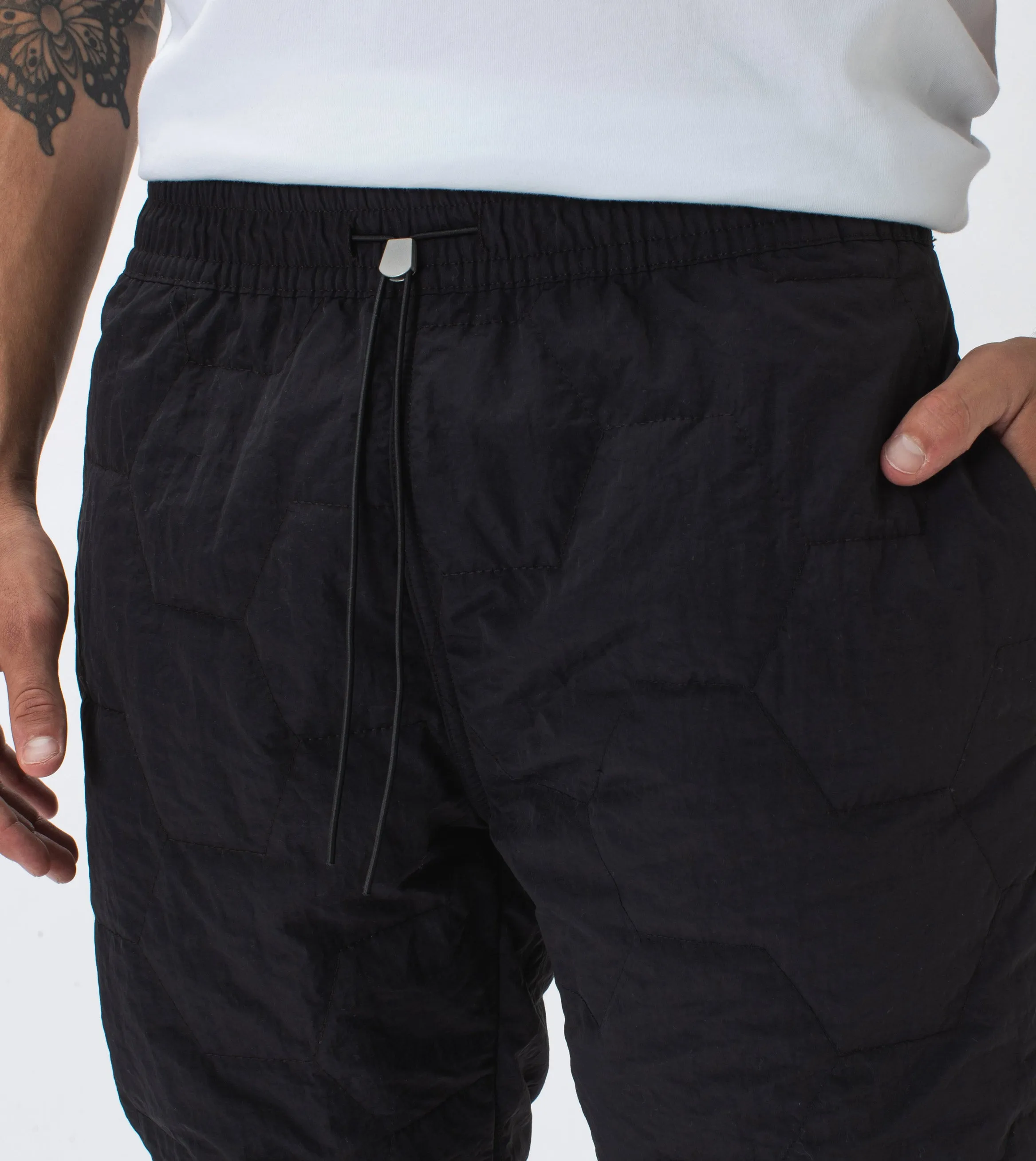 Quilted Jumpa Jogger Black