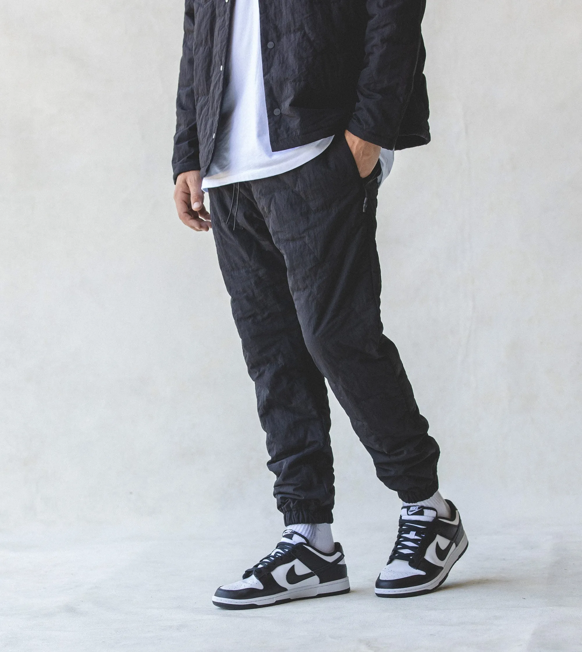 Quilted Jumpa Jogger Black