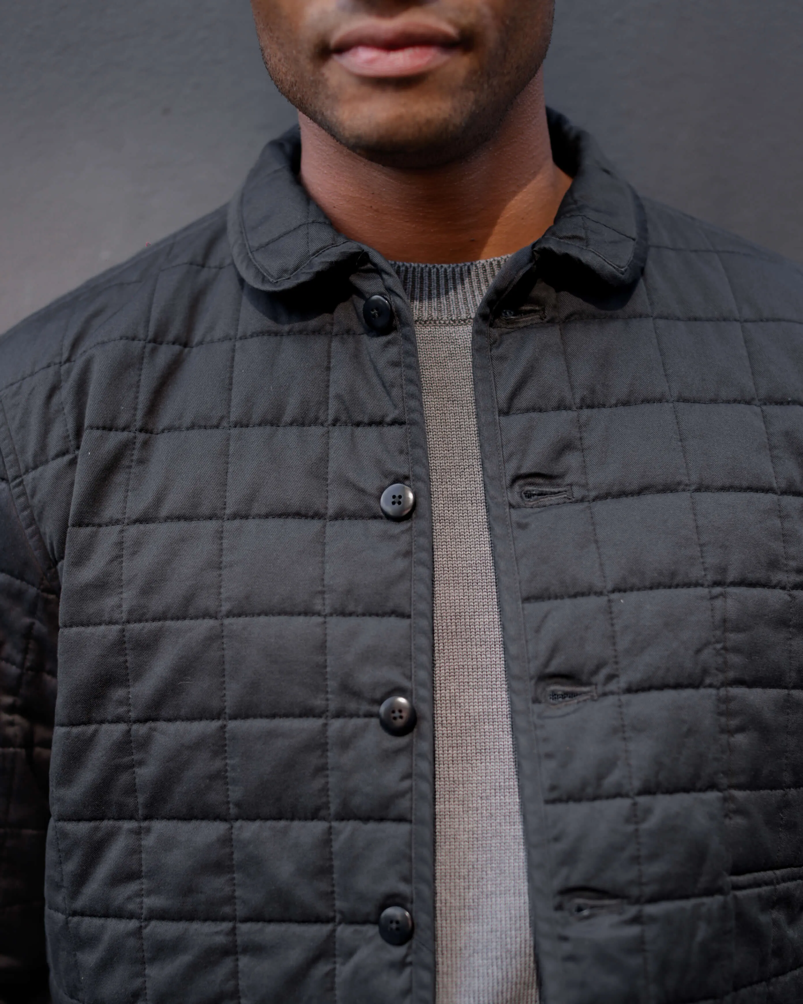 Quilted Kite Jacket / Onyx