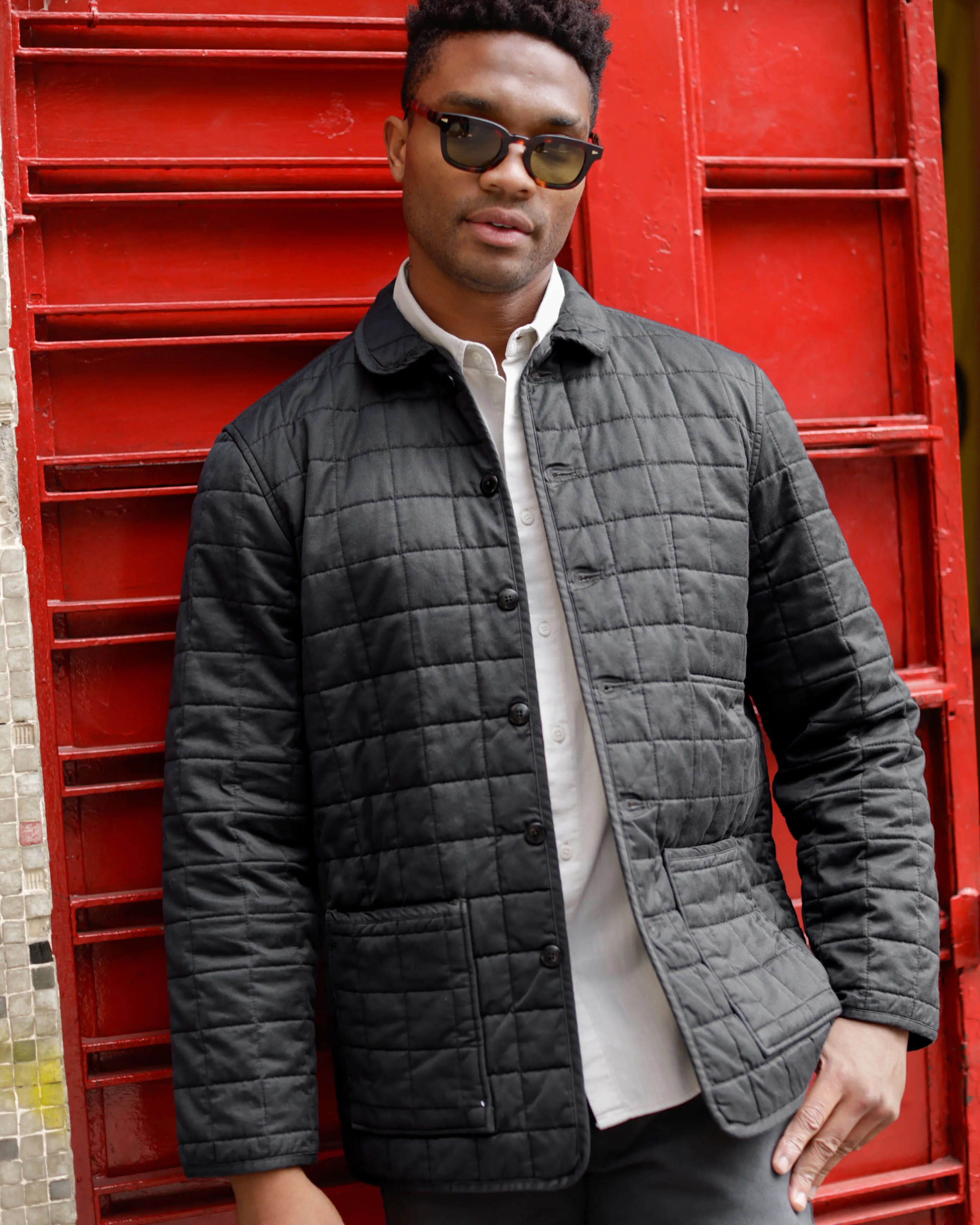 Quilted Kite Jacket / Onyx