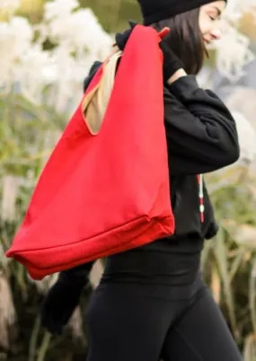 RED Italian Cashmere OVER THE SHOULDER BAG