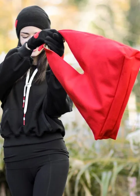 RED Italian Cashmere OVER THE SHOULDER BAG