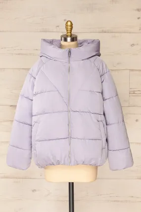 Reda Lavender | Short Puffer Jacket