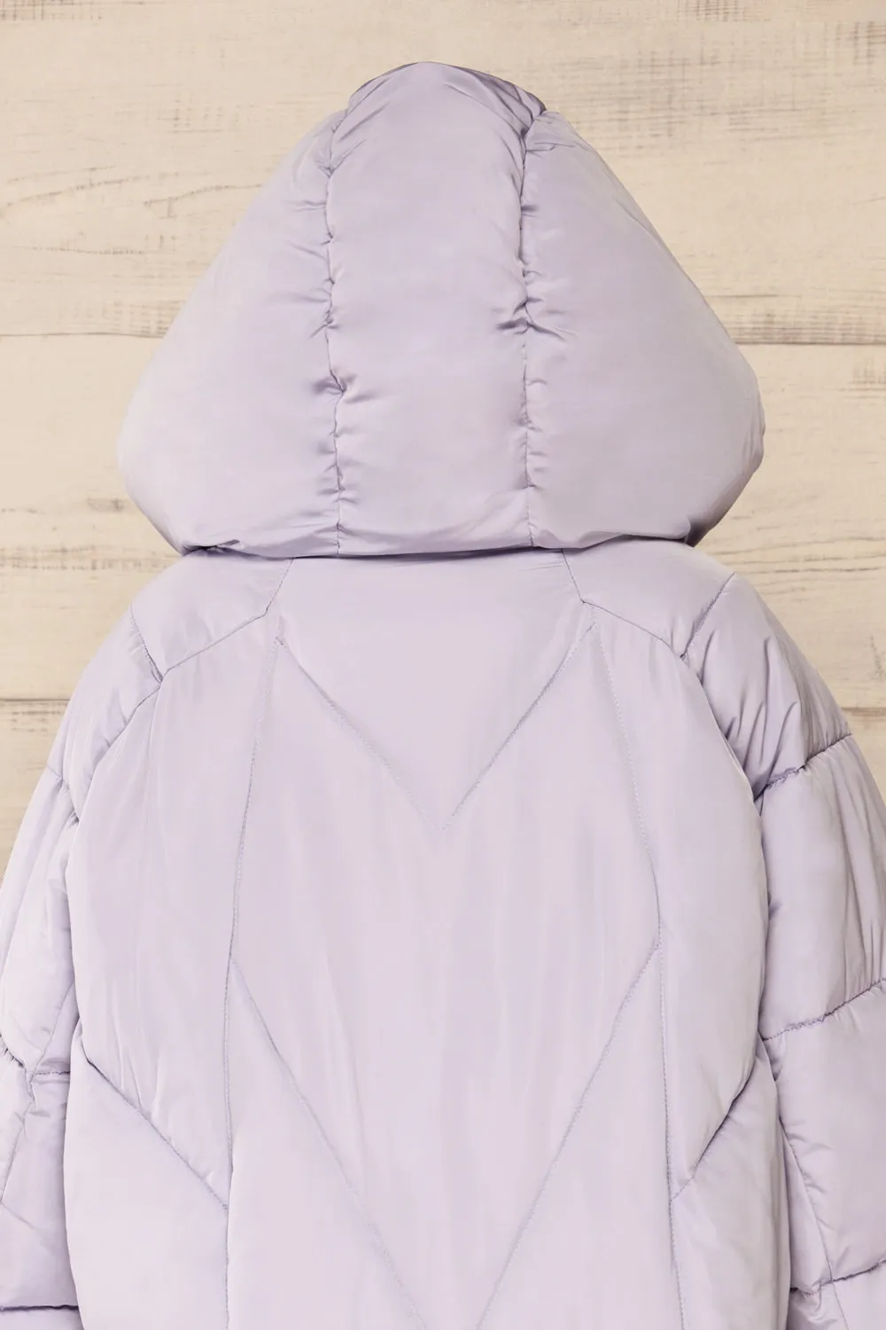 Reda Lavender | Short Puffer Jacket