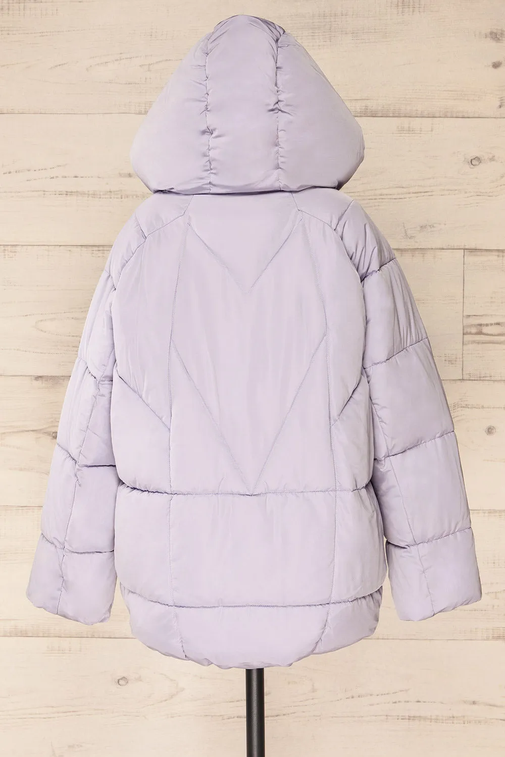 Reda Lavender | Short Puffer Jacket