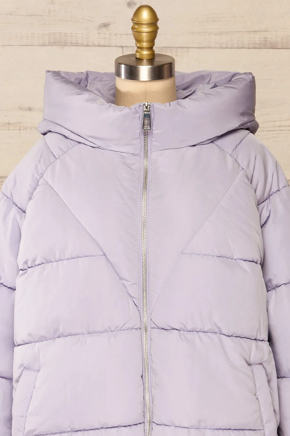 Reda Lavender | Short Puffer Jacket