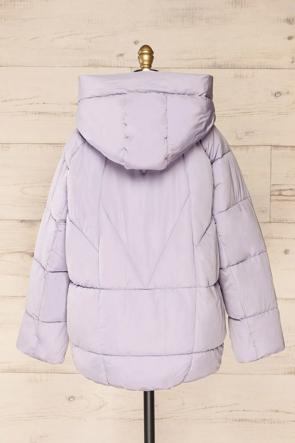 Reda Lavender | Short Puffer Jacket