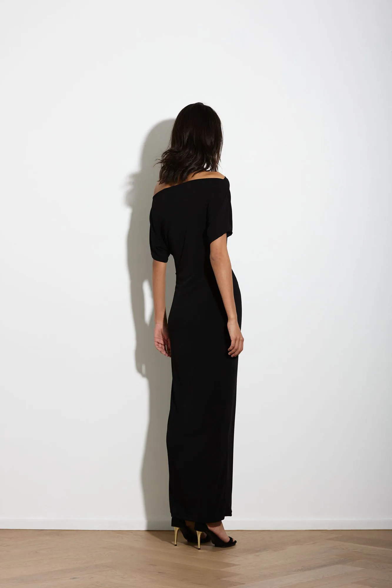 SENNA DRESS LONG BLACK