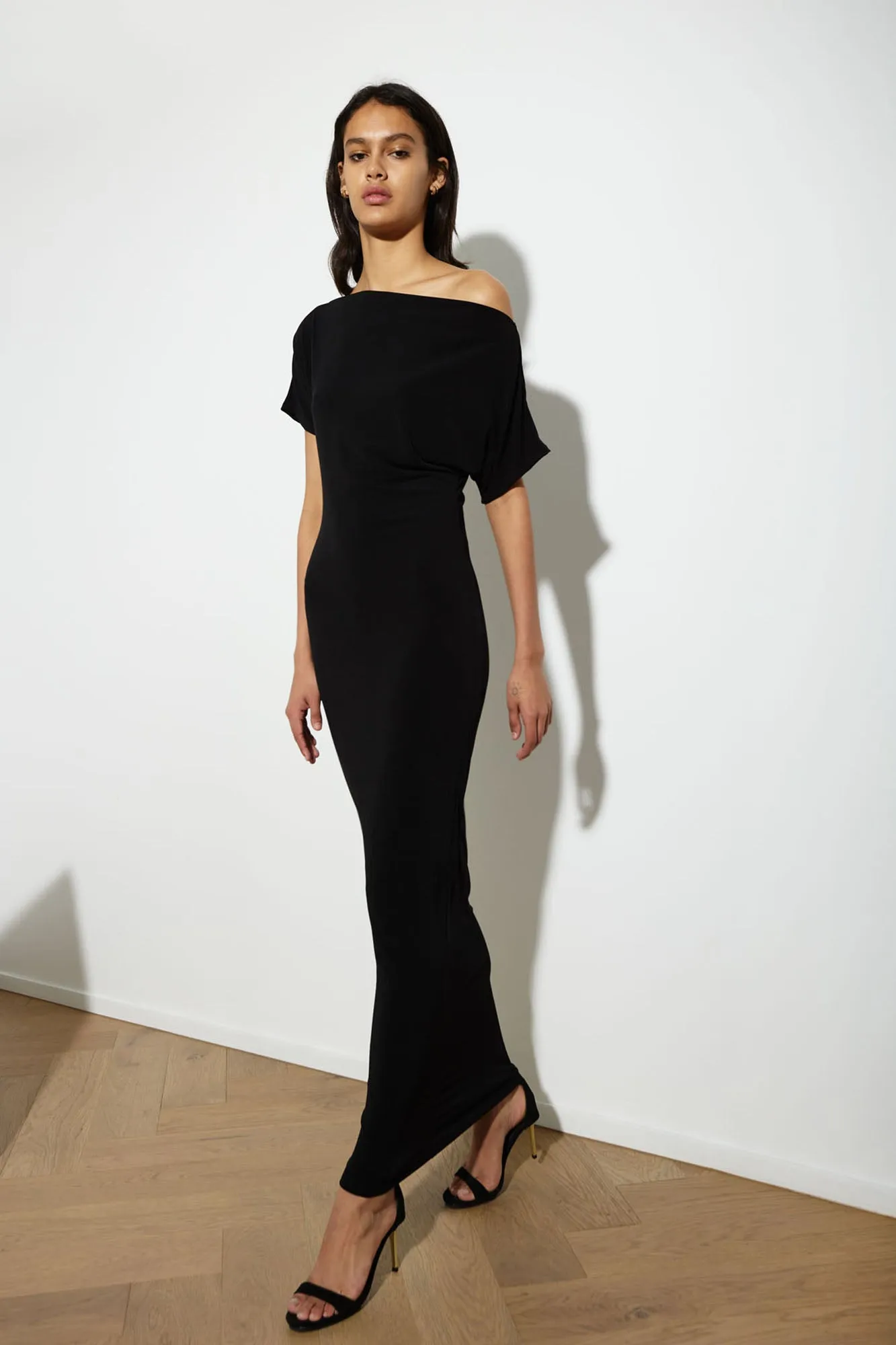 SENNA DRESS LONG BLACK