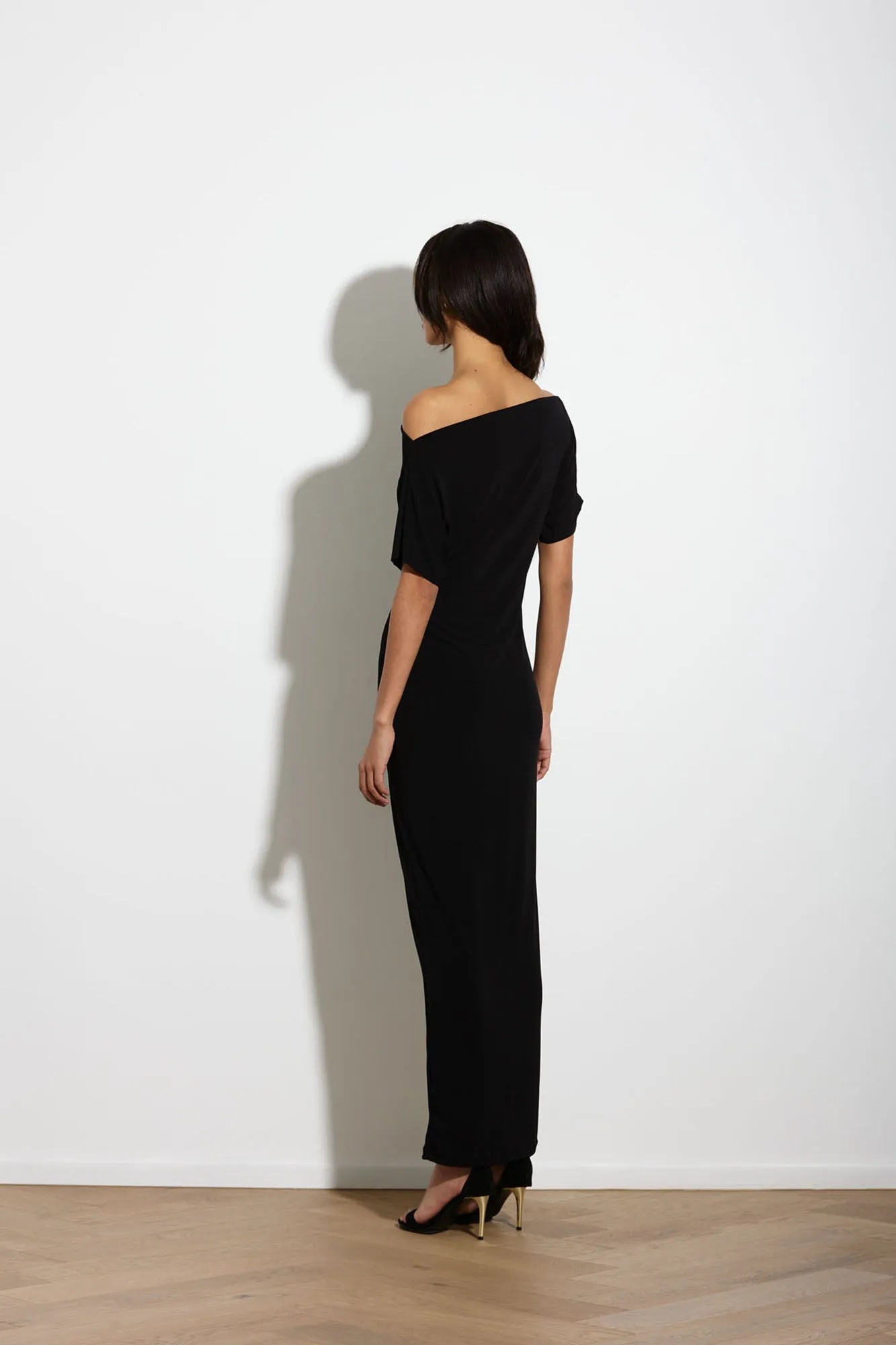 SENNA DRESS LONG BLACK