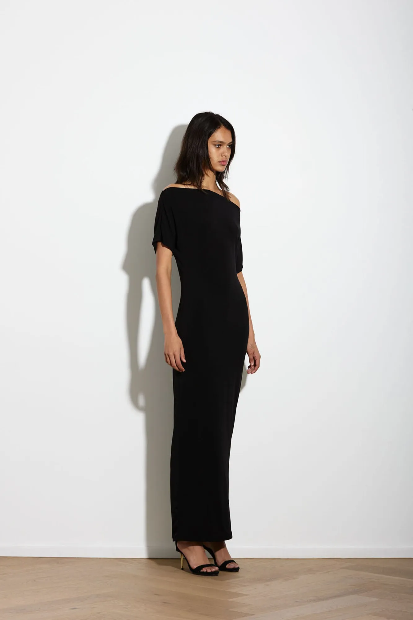 SENNA DRESS LONG BLACK