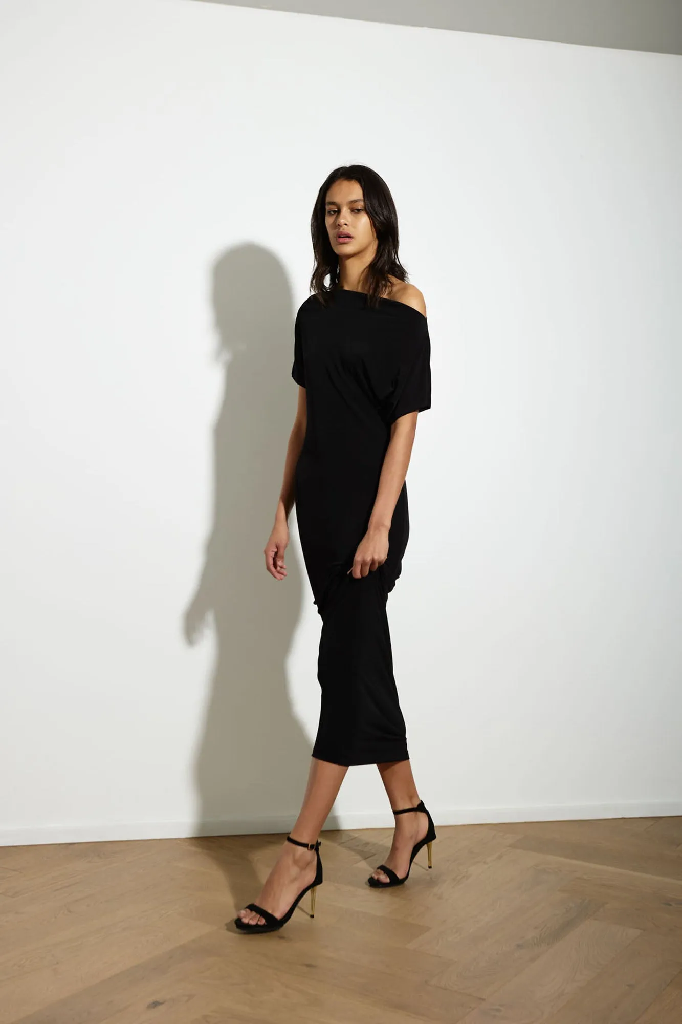 SENNA DRESS LONG BLACK