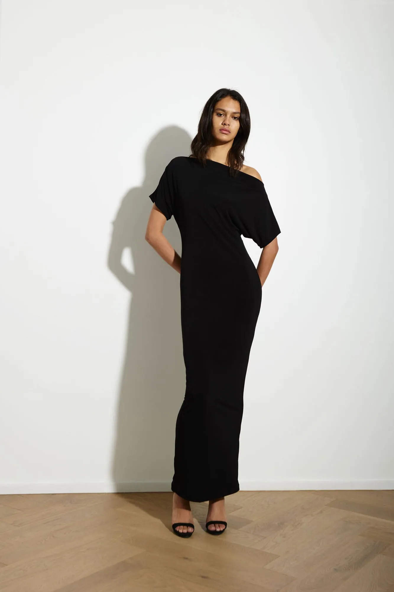 SENNA DRESS LONG BLACK