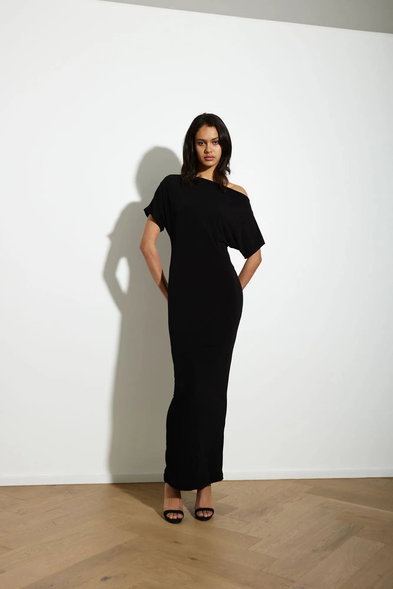 SENNA DRESS LONG BLACK