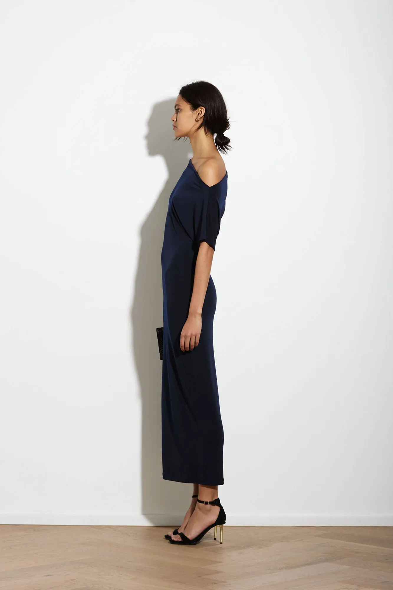 SENNA DRESS LONG DARK NAVY