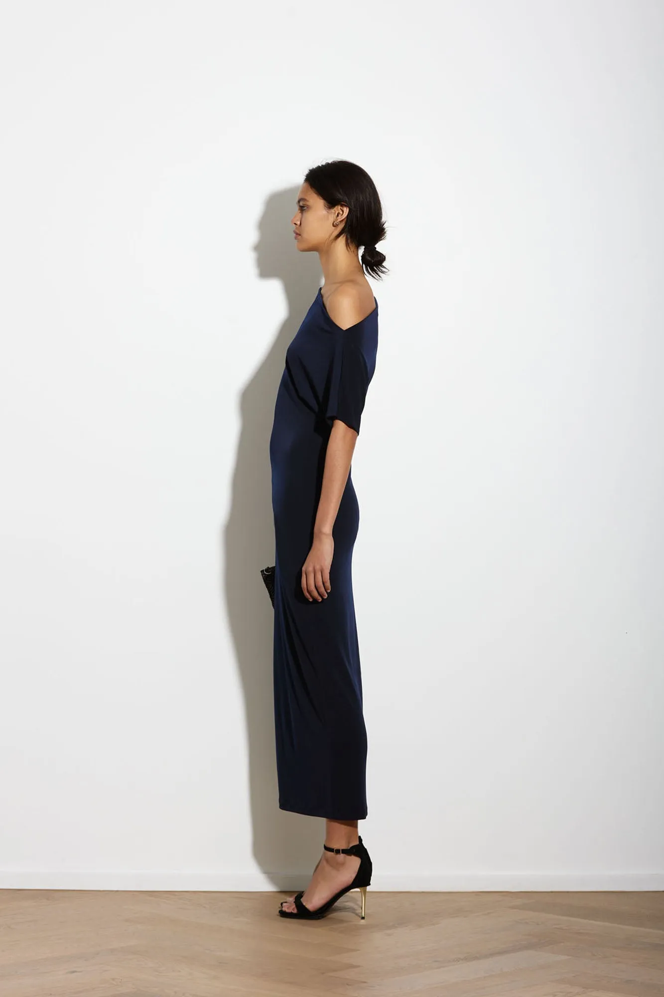 SENNA DRESS LONG DARK NAVY