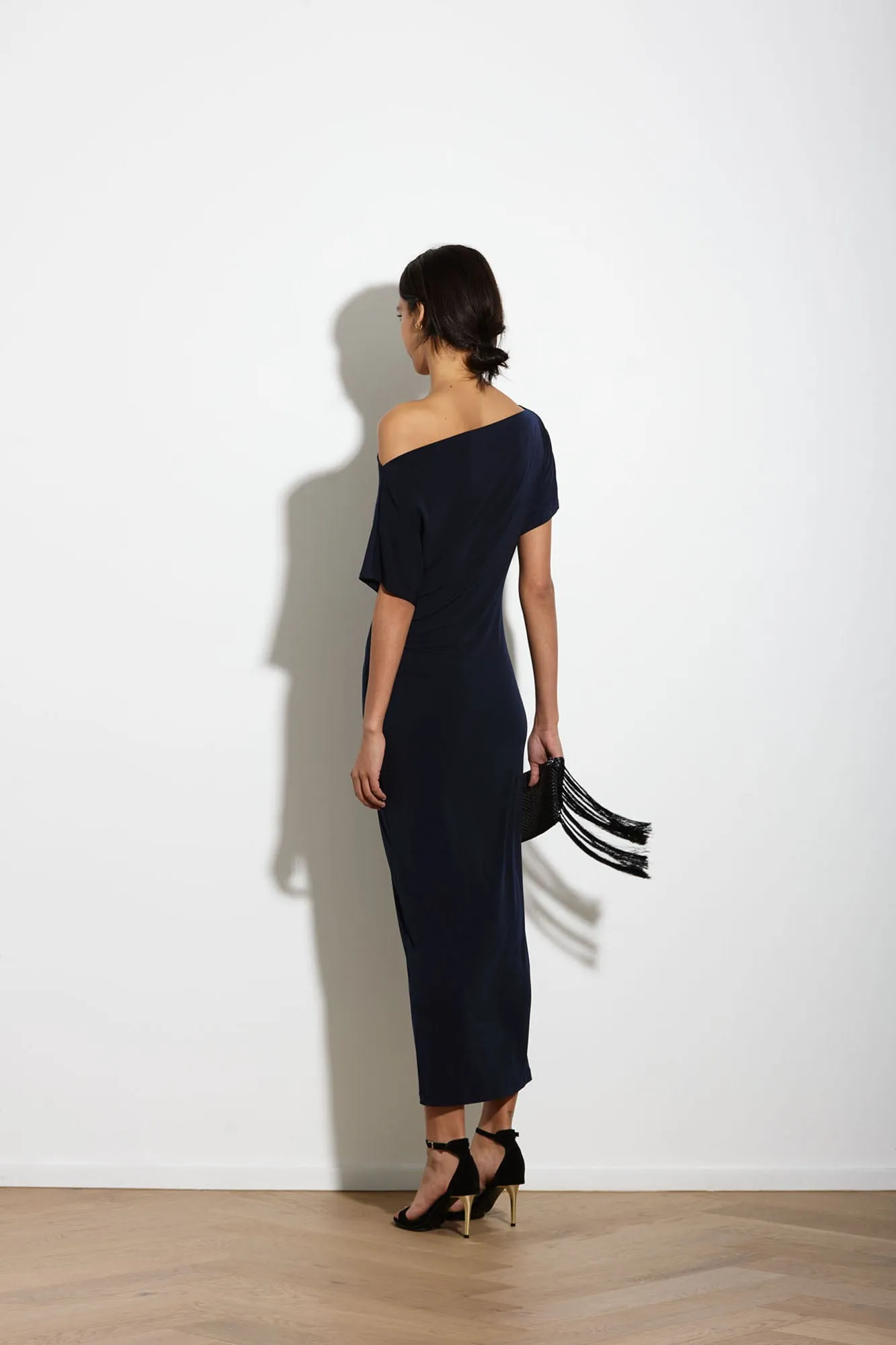 SENNA DRESS LONG DARK NAVY