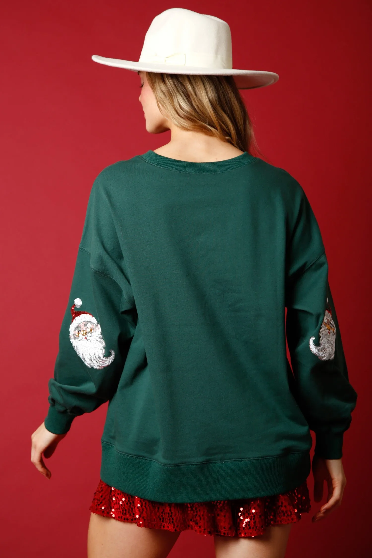 Sequin Santa Sweatshirt